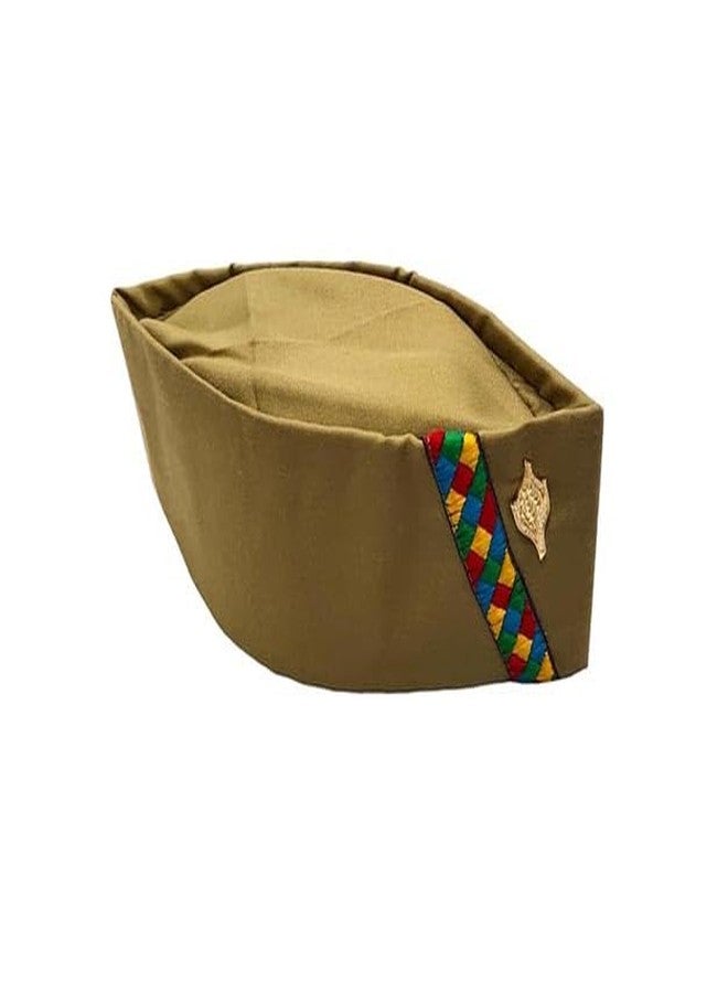Bigwheels Pack of 2 Brown Color Men's & Women's Uttarakhand Topi Pahadi Modi Cap Traditional Himalayan Hat for Cultural & Casual Wear - Image 3